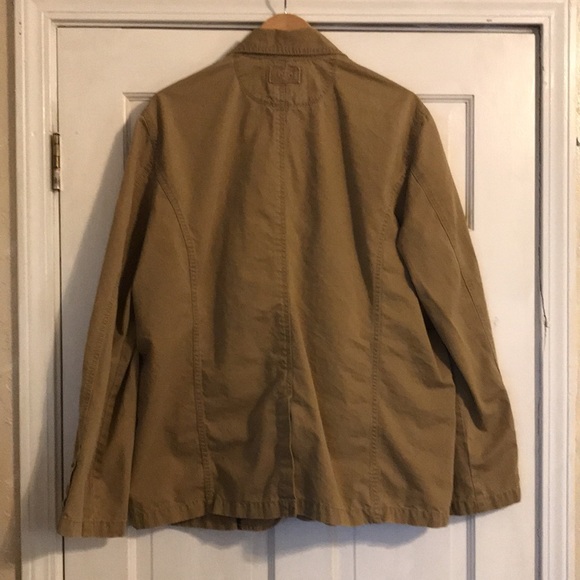 Converse One Star Jackets & Coats Single Breasted Button Up Color Tan Size XL - Picture 4 of 16
